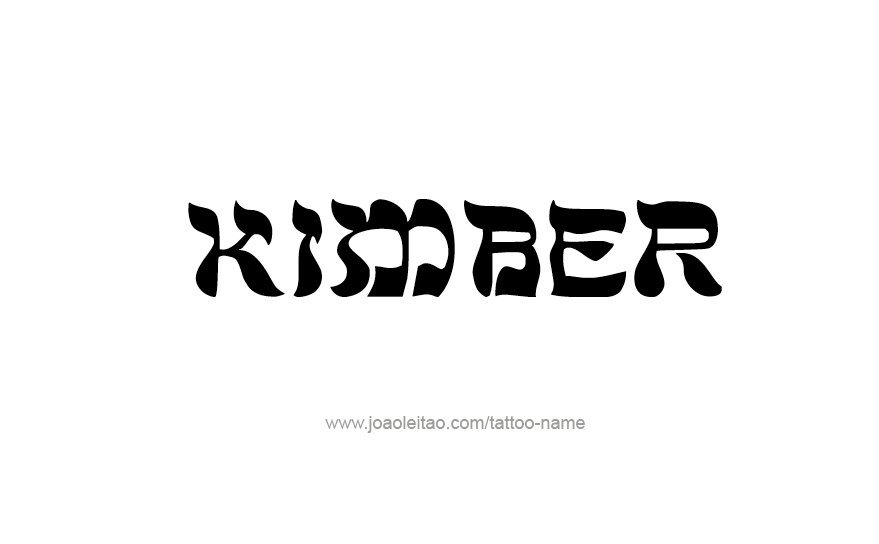 Tattoo Design Name KImber   