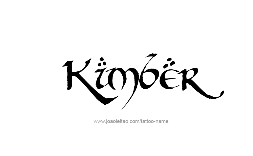 Tattoo Design Name KImber   