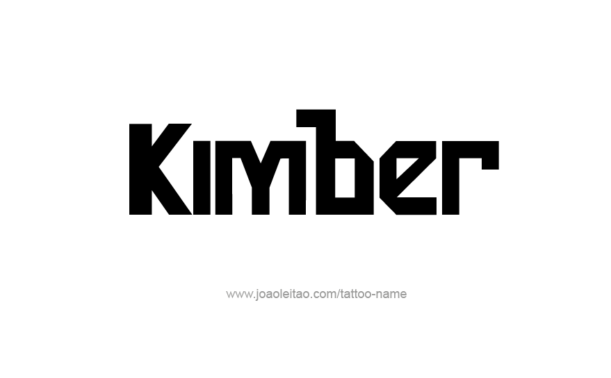 Tattoo Design Name KImber   