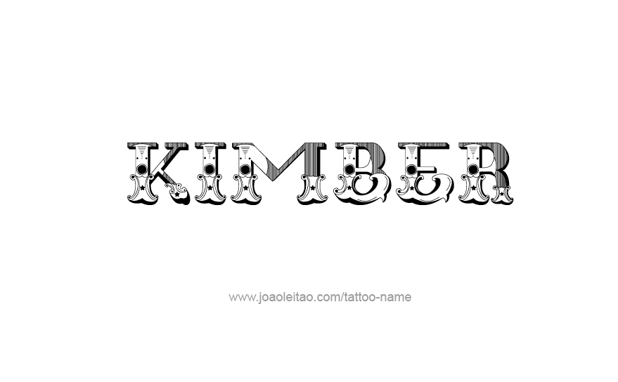 Tattoo Design Name KImber   