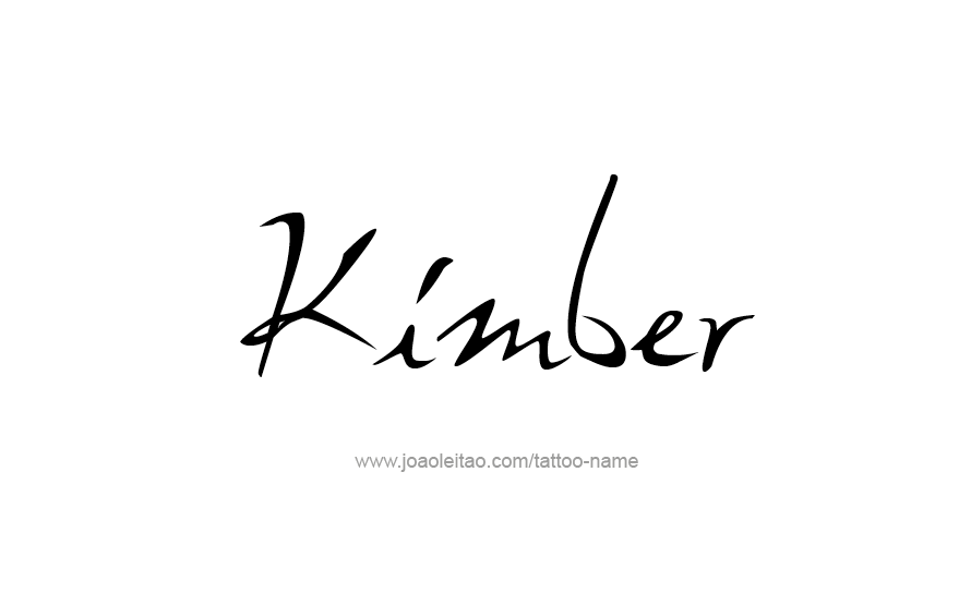 Tattoo Design Name KImber   