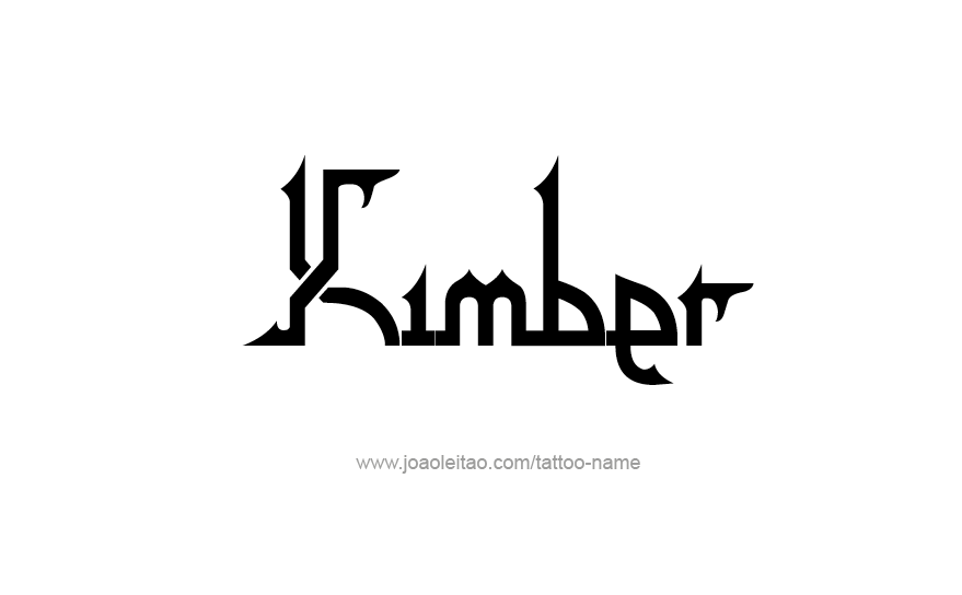 Tattoo Design Name KImber   