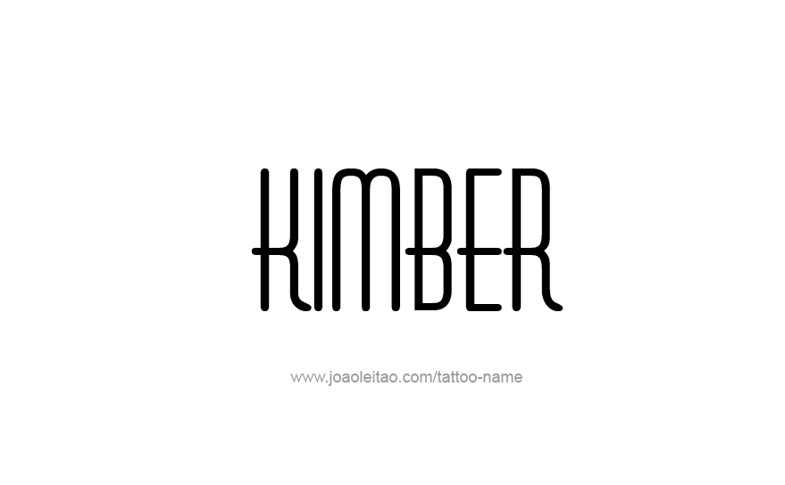 Tattoo Design Name KImber   