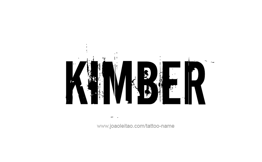 Tattoo Design Name KImber   