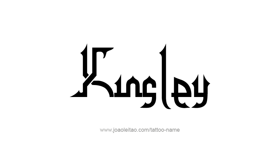 Tattoo Design Name Kinsley   