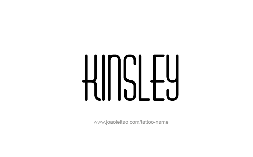 Tattoo Design Name Kinsley   