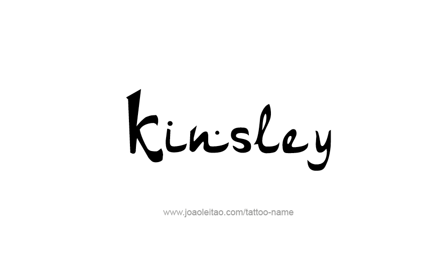 Tattoo Design Name Kinsley   