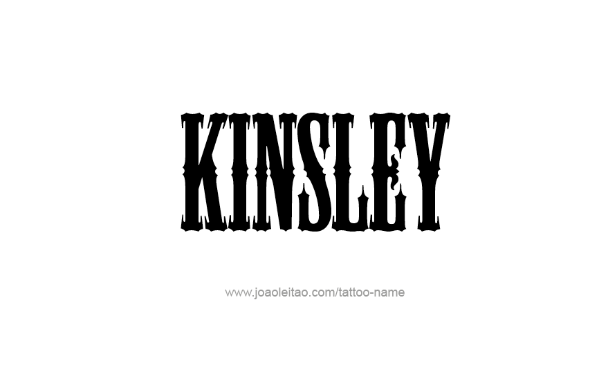 Tattoo Design Name Kinsley   