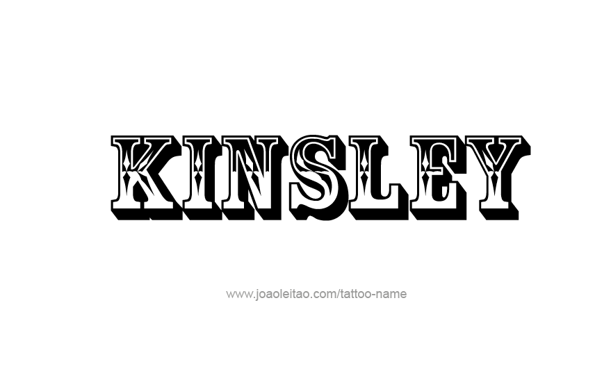 Tattoo Design Name Kinsley   