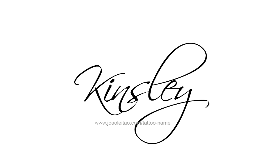 Tattoo Design Name Kinsley   