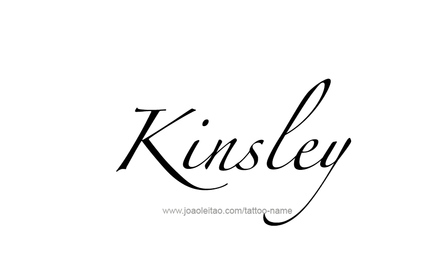 Tattoo Design Name Kinsley   