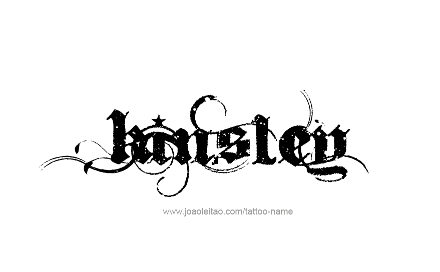 Tattoo Design Name Kinsley   