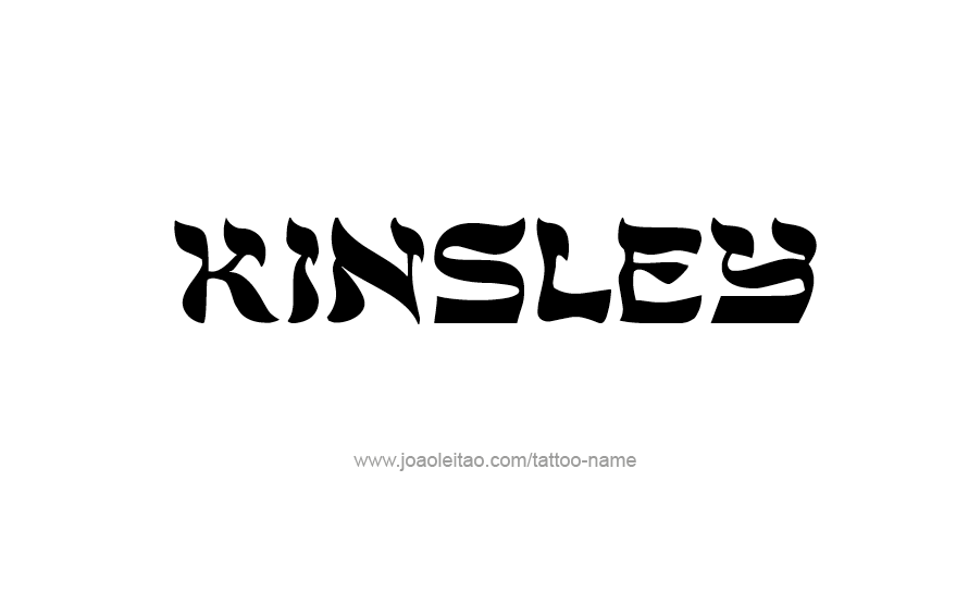 Tattoo Design Name Kinsley   