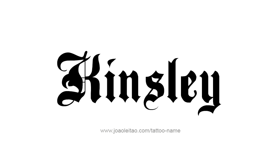 Tattoo Design Name Kinsley   