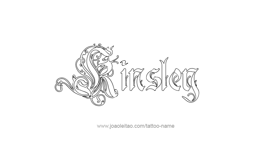 Tattoo Design Name Kinsley   