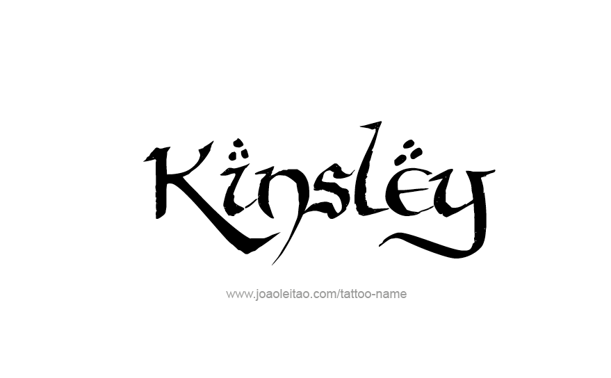 Tattoo Design Name Kinsley   