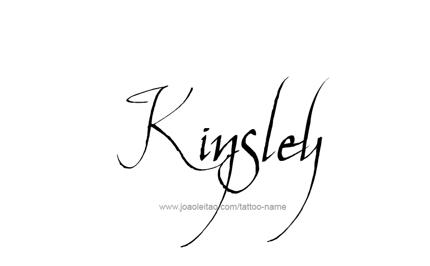 Tattoo Design Name Kinsley   