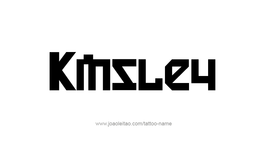 Tattoo Design Name Kinsley   