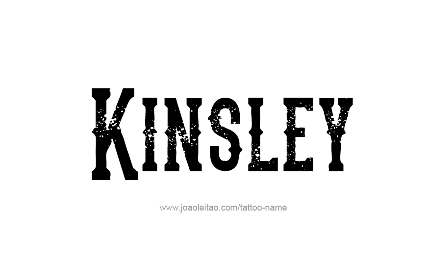 Tattoo Design Name Kinsley   