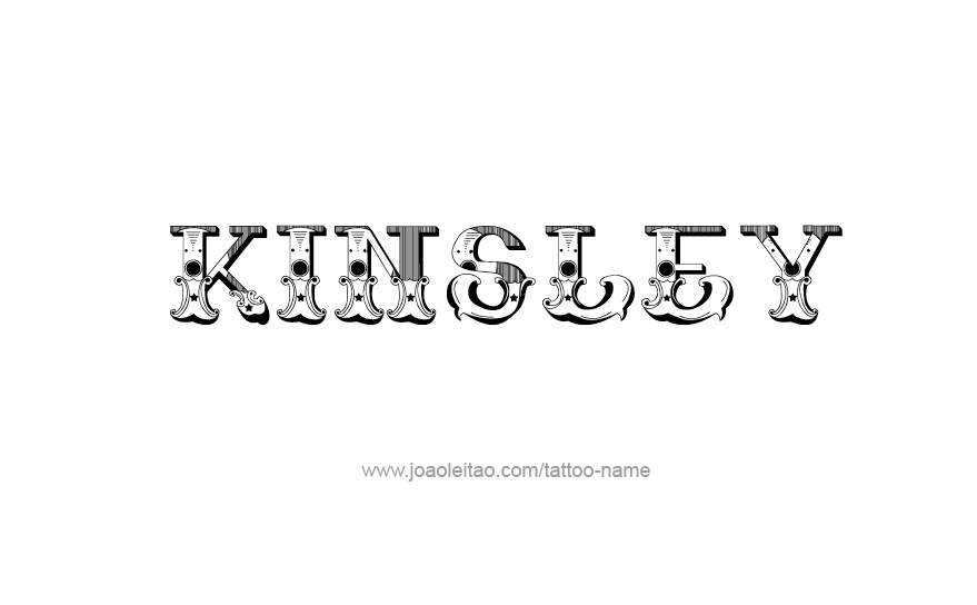 Tattoo Design Name Kinsley   