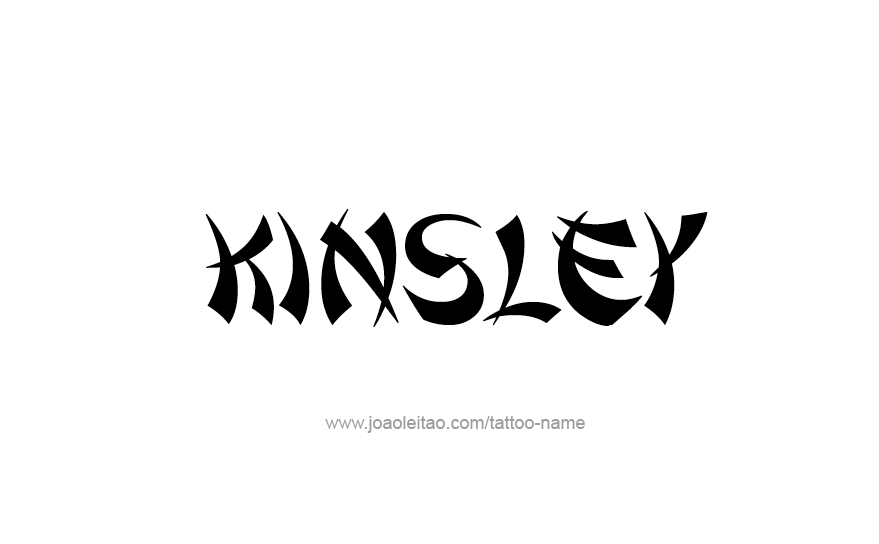 Tattoo Design Name Kinsley