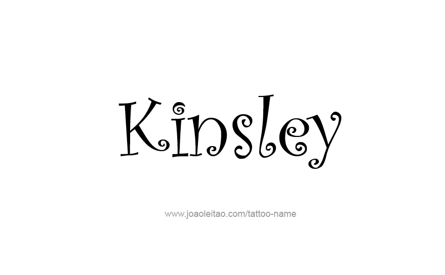 Tattoo Design Name Kinsley   