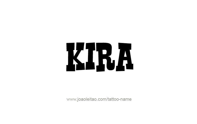 Tattoo Design Name Kira   