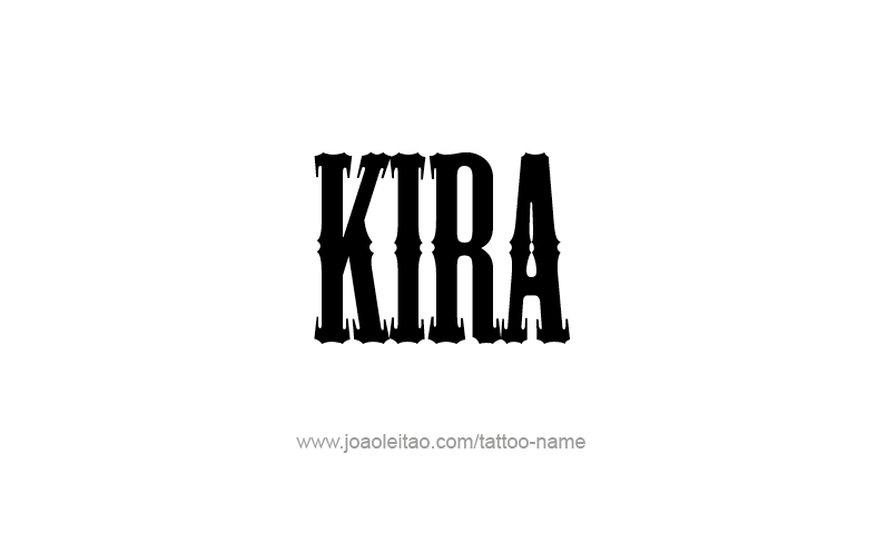 Tattoo Design Name Kira   