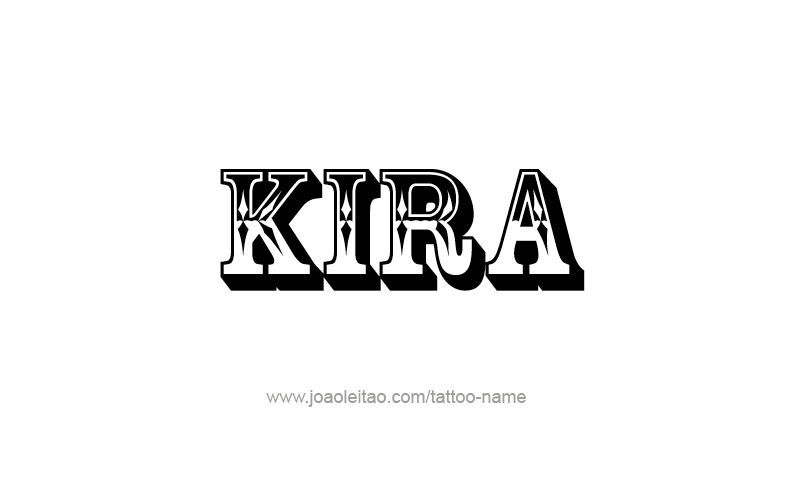 Tattoo Design Name Kira   