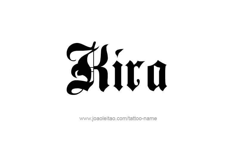 Tattoo Design Name Kira   