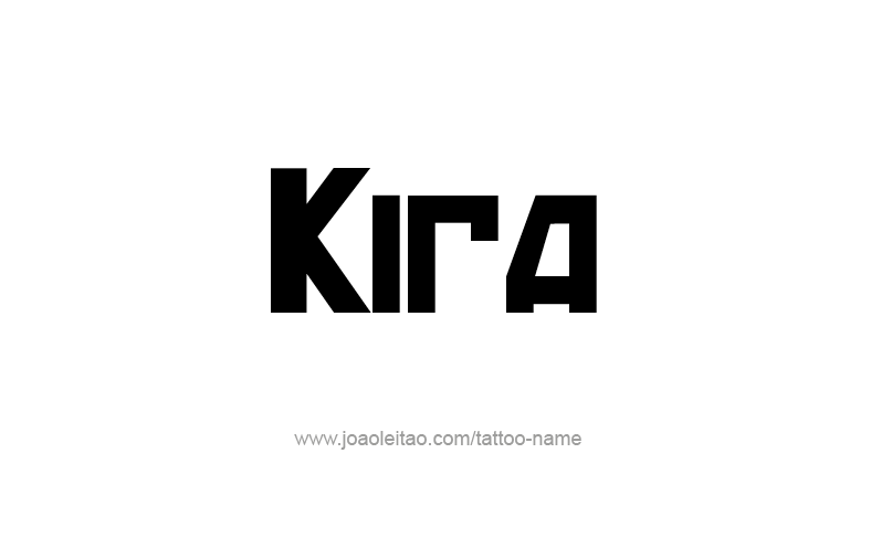 Tattoo Design Name Kira   