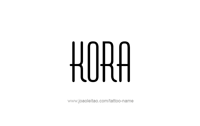 Tattoo Design Name Kora   