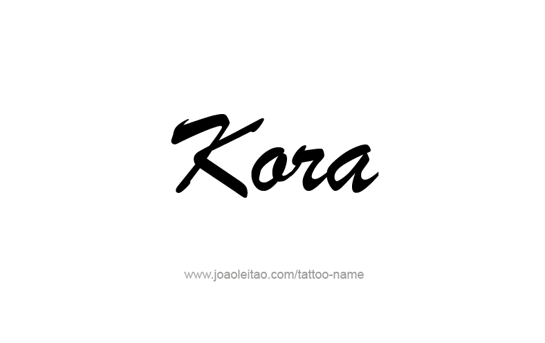 Tattoo Design Name Kora   