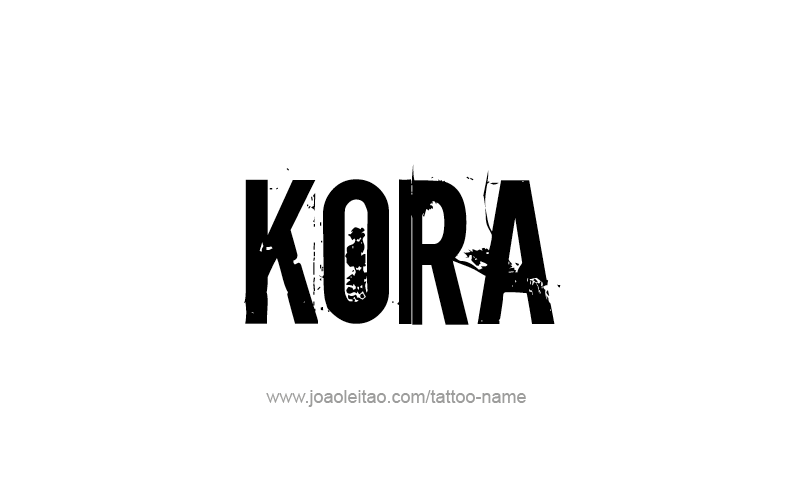 Tattoo Design Name Kora   