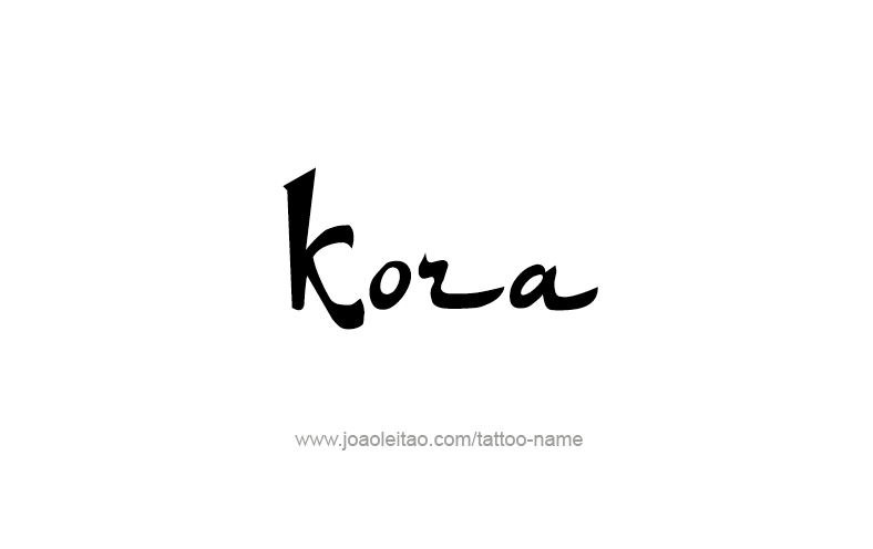 Tattoo Design Name Kora   