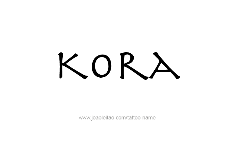 Tattoo Design Name Kora   