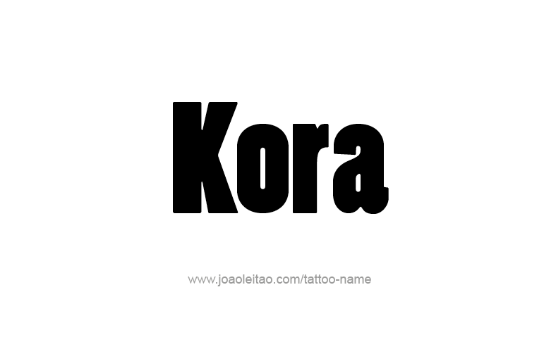 Tattoo Design Name Kora   