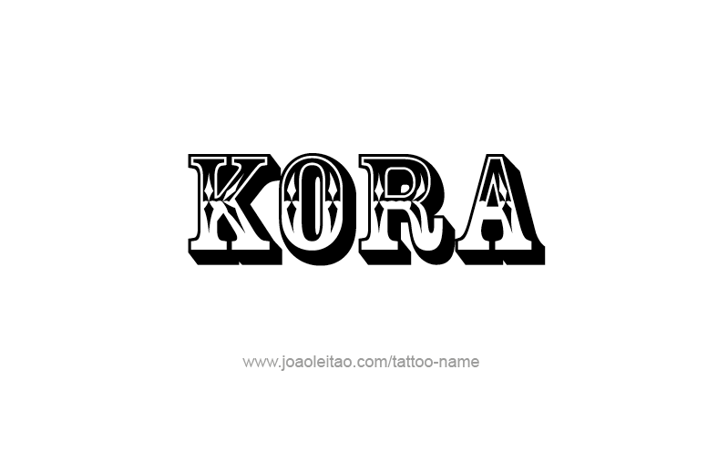 Tattoo Design Name Kora   