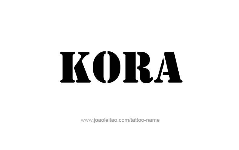 Tattoo Design Name Kora   