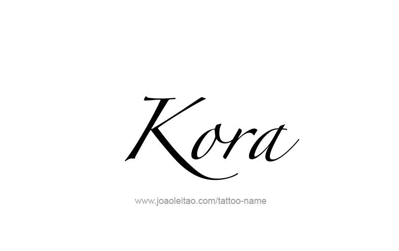 Tattoo Design Name Kora   