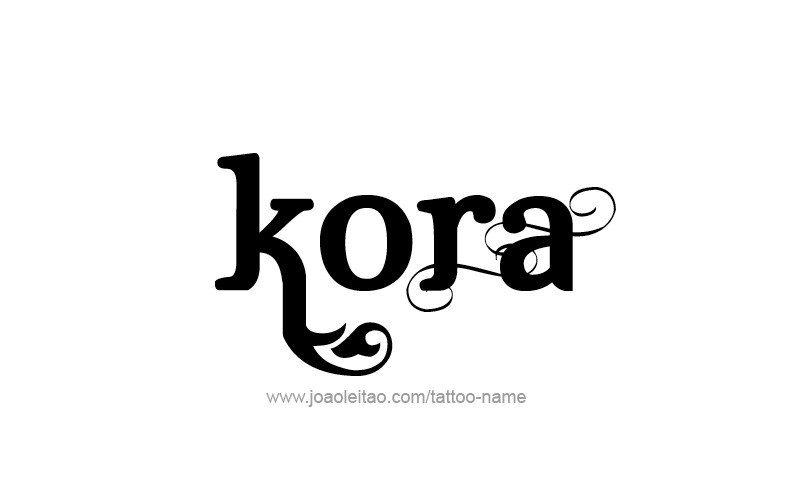 Tattoo Design Name Kora   