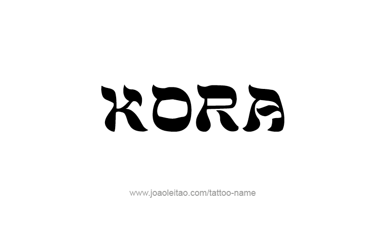 Tattoo Design Name Kora   