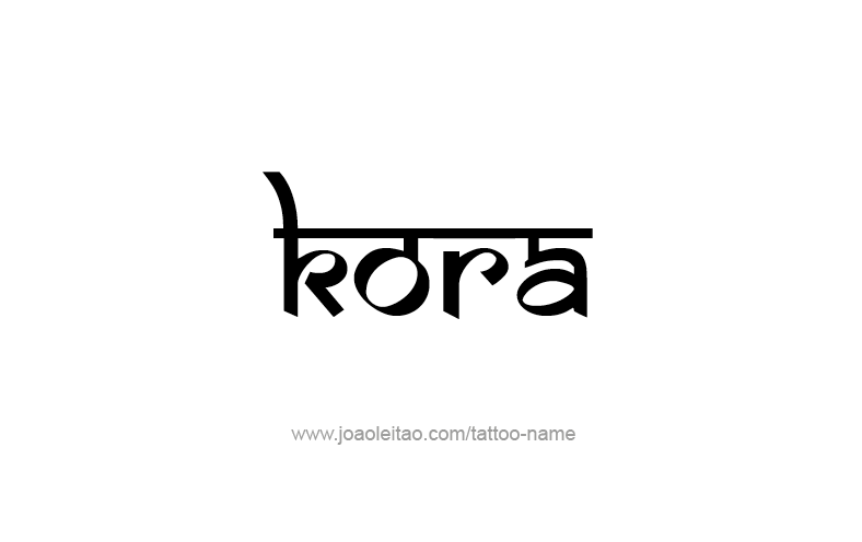 Tattoo Design Name Kora   