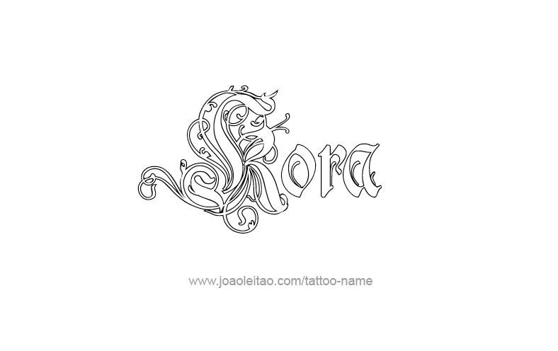 Tattoo Design Name Kora   