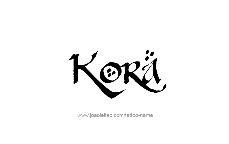 Tattoo Design Name Kora   