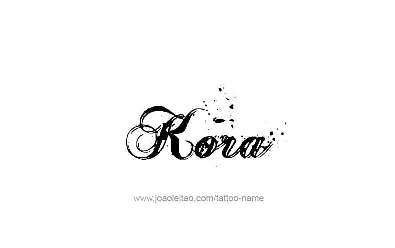 Tattoo Design Name Kora   