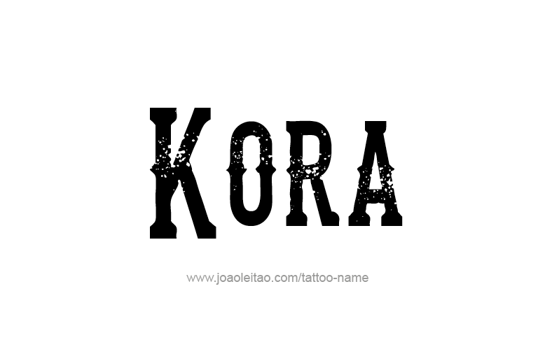 Tattoo Design Name Kora   