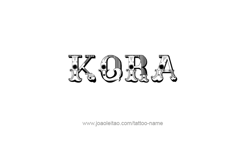 Tattoo Design Name Kora   