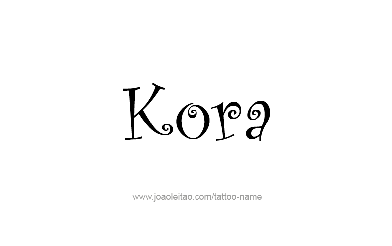 Tattoo Design Name Kora   