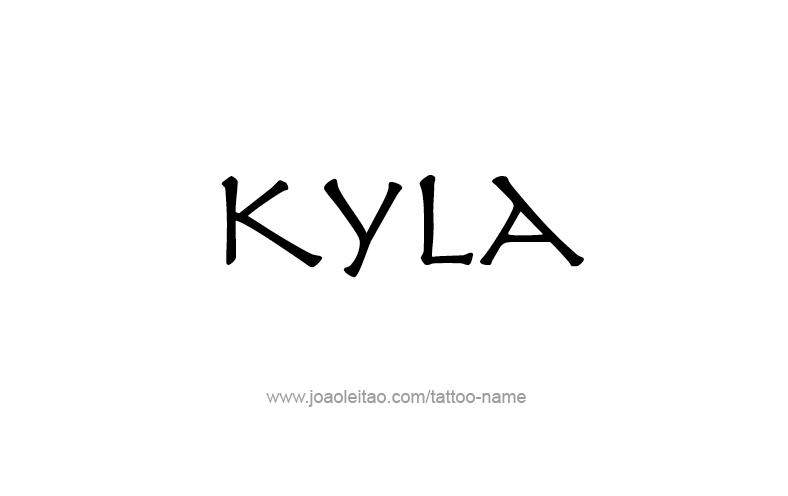 Tattoo Design Name Kyla   